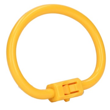 4шт. Кольцо в носу быка, нейлон, желтый o