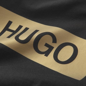 T-shirt koszulka Hugo Boss Czarna Złote logo r.L