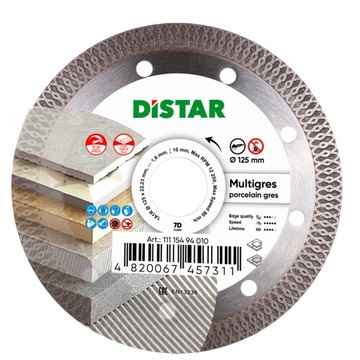 DISTAR MULTIGRES - Tarcza diamentowa do gresu 125