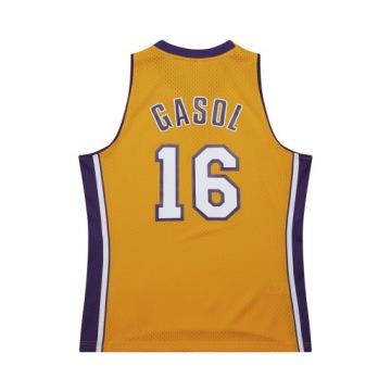ФУТБОЛКА MITCHELL&NESS NBA GOLD JERSEY LAKERS 2009 PAU GASOL СВЕТЛО-ЗОЛОТАЯ - L