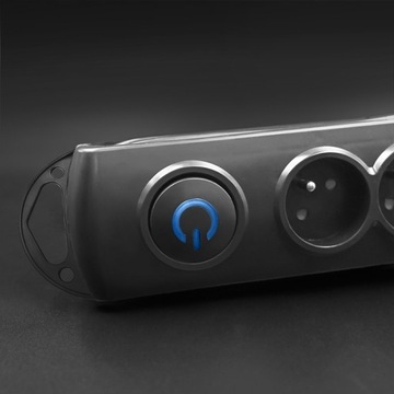 Qoltec Удлинительный кабель Защитная полоса 6 розеток 1,8 м