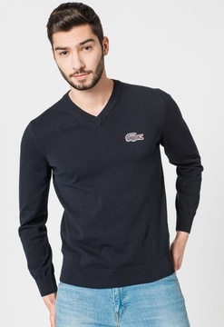 LACOSTE X NATIONAL GEOGRAPHIC sweter v-neck L