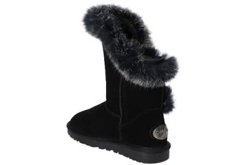 B029 ŚNIEGOWCE EMU BUTY ZIMOWE SKÓRZANE FUTRO B 40