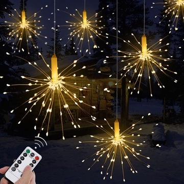 EKSPLPDUJĄCA GWIAZDA FAJERWERK 180LED + PILOT