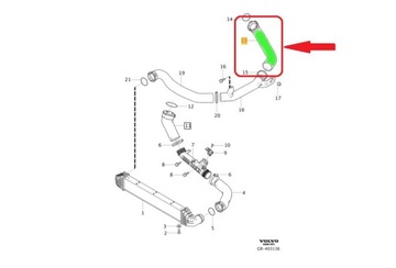 TRUBKA WAZ TURBO VOLVO V40 S60 S90 V90 V70 31657732