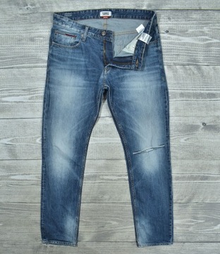 TOMMY HILFIGER Ryan Straight Męskie Spodnie Jeansowe W34 L34