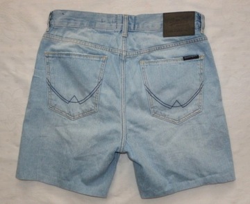 Spodenki jeans z przetarciami SUPERDRY Denim Goods JPN r. M , pas W 30