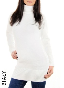 ЖЕНСКИЙ ДЛИННЫЙ ТЕПЛЫЙ СВИТЕР ДЛЯ ГОЛЬФА, ГРАФИТ L XL