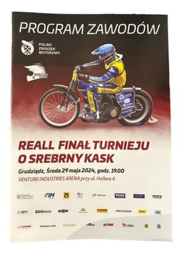 PROGRAM ZAWODÓW REALL FINAŁ TURNIEJU O SREBRNY KASK GRUDZIĄDZ 29.05.2024
