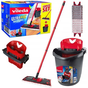 Плоская швабра VILEDA UltraMax Box + бесплатные перчатки