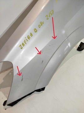 BLATNÍK LEVÝ PŘEDNÍ OPEL ZAFIRA B 05-11 Z157