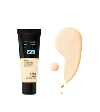 MAYBELLINE Fit Me Podkład do twarzy Matujący 105 Natural Ivory 30ml