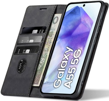 ETUI SKÓRZANE MAGNETYCZNE SHEEP SKIN DO SAMSUNG A55 5G +SZKŁO