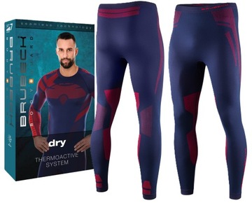 BRUBECK DRY TURYSTYCZNE LEGGINSY ODDYCHAJĄCE -XL