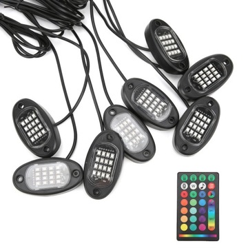 DC12V RGB 16LED шасси автомобиля