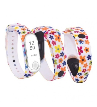 Opaska Smart Band MI BAND M4 M5 M6 Mi3 Mi4 KWIATY