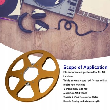 1/4 10-ДЮЙМОВАЯ ПУСТАЯ КАТУШКА С ЛЕНТОЙ ОТКРЫТАЯ КАТУШКА