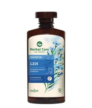Herbal Care Szampon Lniany - Witalność i Blask