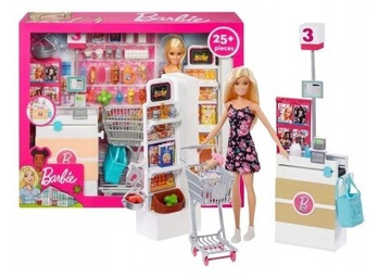 BARBIE SUPERMARKET Z LALKĄ FRP01