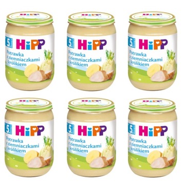 HiPP Potrawka z ziemniaczkami i królikiem 6x190g po 5 miesiącu