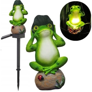 OZDOBNA LAMPKA SOLARNA LED ŻABA
