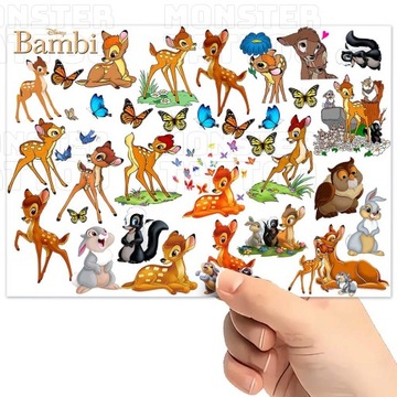 МОЮЩИЕСЯ ВРЕМЕННЫЕ ТАТУ ДЛЯ ДЕТЕЙ ДЕТСКИЙ БЭМБИ ОРИГИНАЛЬНЫЕ ДИЗАЙНЫ