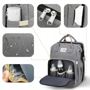 РЮКЗАК ДЛЯ МАТЕРИ, СУМКА-ОРГАНИЗАТОР С ПЯЛЕНАЛЬНЫМ ИЗДЕЛИЕМ, КРОВАТЬ 3в1