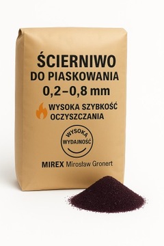 0,2-0,8 mm ŚCIERNIWO KORUND DO PIASKOWANIA PIASEK