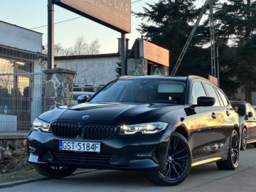 BMW Seria 3 G20-G21 Touring 2.0 320d 190KM 2021 BMW 3er G21 190 KM Automat SportLine Shadow Line / Virtual / BEZWYPADKOWY, zdjęcie 28