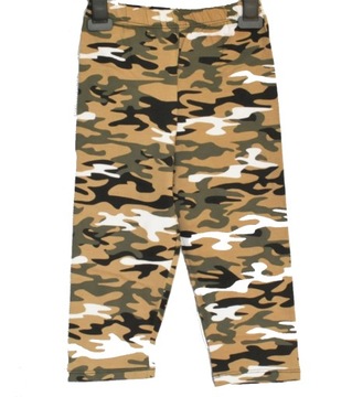 Legginsy 3/4 getry bawełniane moro 10-11 l / 146