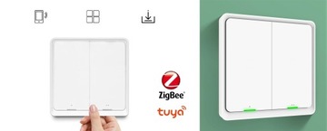 Кнопка сцены на пульте TUYA ZigBee 2 канала 6 СЦЕН
