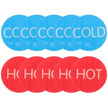 НАКЛЕЙКИ TAGGIES ЗНАКИ ГОРЯЧЕЙ И ХОЛОДНОЙ ВОДЫ