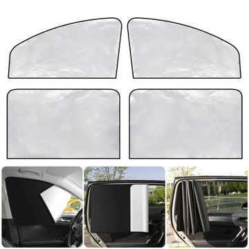 РОЛЛЕТНИЦЫ-СОЛНЦЕЗАНИЦЫ ДЛЯ ОКОН АВТОМОБИЛЯ, 4 шт.
