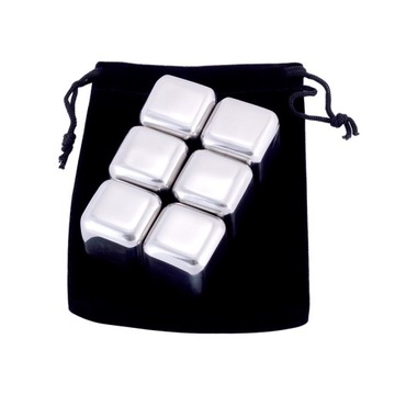 Металлические стальные кубики льда для напитков Камилля