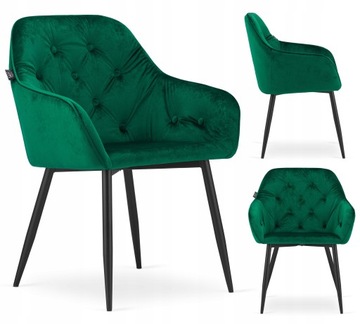 Krzesło STAR aksamitne tapicerowane NOWOCZESNE