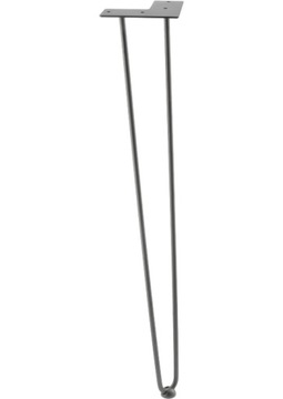 Noga ARTO - Hairpin ze stopką 10x711mm czarna GTV