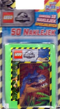 LEGO Jurassic World. 50 naklejek + superkarta 3D.