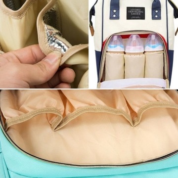 СУМКА ДЛЯ КОЛЯСКИ С ТЕРМАЛЬНОЙ ФУНКЦИЕЙ, УДОБНЫЕ ЦИЛИНДРЫ