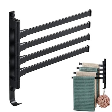 4-РУЧНАЯ НАСТЕННАЯ ВЕШАЛКА ДЛЯ ПОЛУЧЕНИЙ ДЛЯ ВАННОЙ, LOFT, ВРАЩАЮЩАЯСЯ