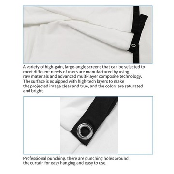 60–150 дюймов, 16:9/4:3, портативный, складной