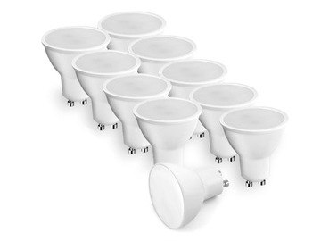 10x Żarówka LED GU10 2W 3000K Ciepła 180lm 120°