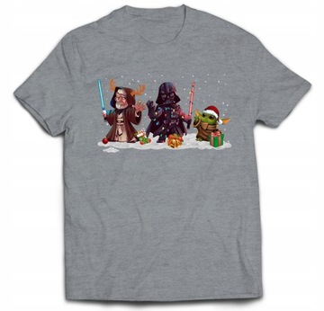 KOSZULKA ŚWIĄTECZNA STAR WARS BABY YODA M