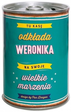 Puszka Skarbonka Vip z imieniem - Weronika