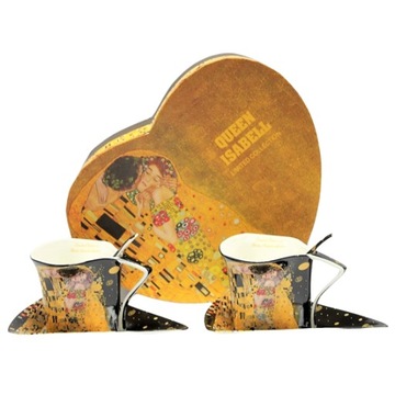 НАБОР ИЗ 2-Х КЛИМТ ПОЦЕЛУЙ В СЕРДЦЕ ЧАШКИ