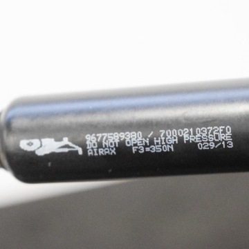 CITROEN DS3 ZADNÍ VÍKO KUFRU PRAVÁ VZPĚRA/TLAKOVAČ PLYNOVÝ 9677589380 2013