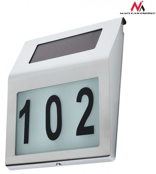 SOLARNA LAMPA LED PODŚWIETLANY NUMER DOMU MCE172