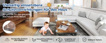 30 sztuk ochraniaczy narożników silikonowych do mebli mocna taśma klejąca