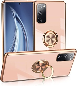 ETUI PLATING RING CASE POKROWIEC do SAMSUNG GALAXY S20 FE +SZKŁO HARTOWANE