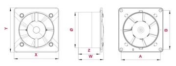 Корпус вентилятора с таймером System+ KWS Silent 125T
