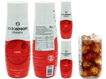 3x SYROP KONCENTRAT COLA CLASSIC DO SATURATORA SODASTREAM 9L NAPOJU z 440ml